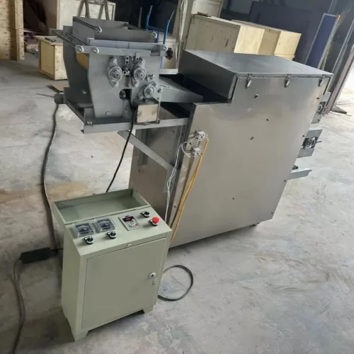 R&M tortilla production line forming section with connected control cabinet