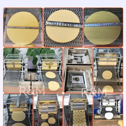 customer cases tortilla machine measuring dough diameter dual machines and wood crate shipping