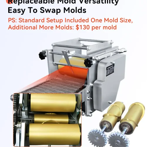 interchangeable molds for different tortilla sizes R&M corn tortilla machine