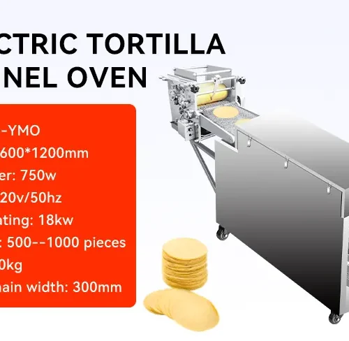 R&M GD-YMO electric tortilla tunnel oven 18kW 300mm conveyor