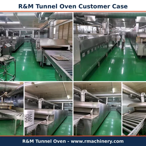 Tunnel oven digital control panel with PID temperature settings and conveyor speed display