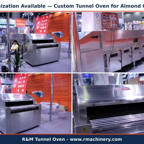 Tunnel oven interior chamber construction — 1.5 mm aluminized steel liner with heating elements