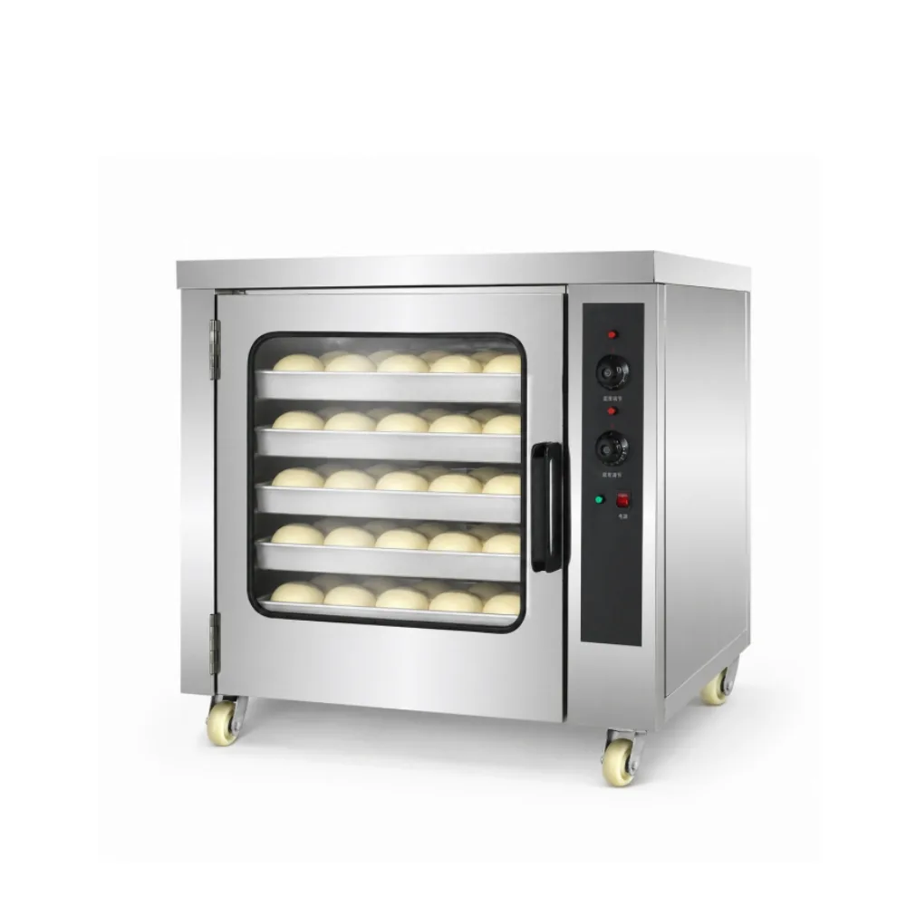R&M XF-5AE undercounter proofer 5 trays stainless steel with dough balls inside