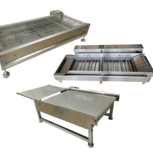 Commercial donut production line 96L oil tank conveyor fryer industrial equipment
