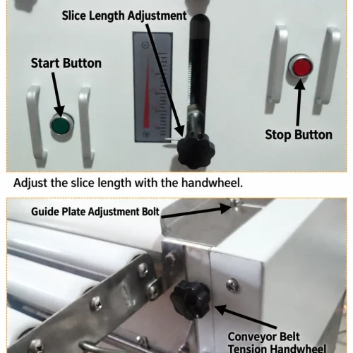 Automatic cookie cutter for frozen dough used in slice and bake production