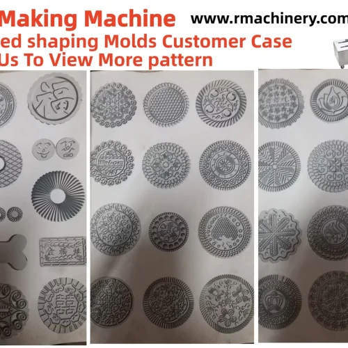 Customised biscuit mould patterns for the biscuit making machine rotary moulder