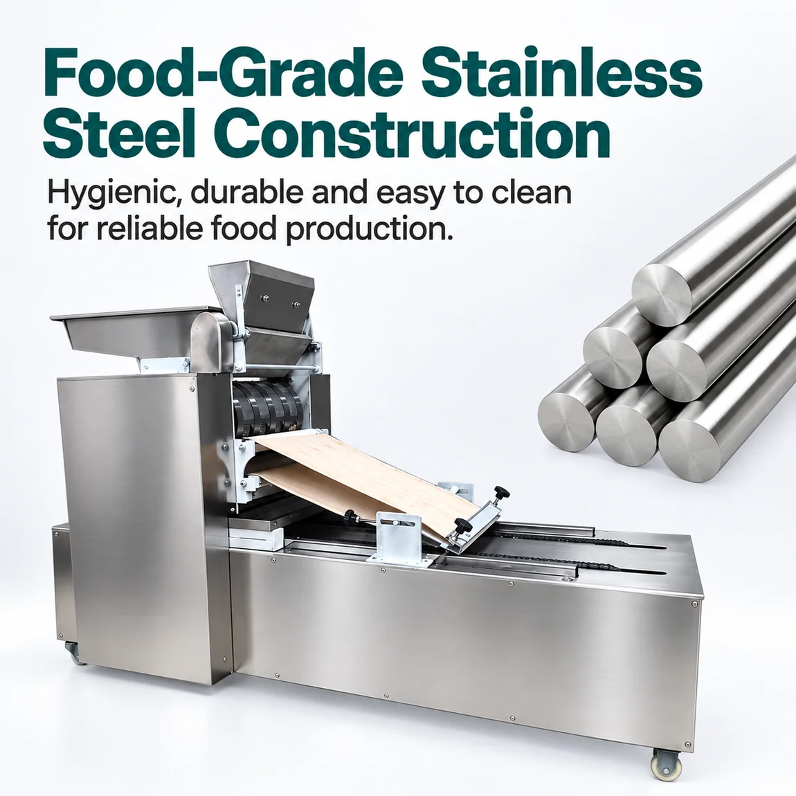 Biscuit making machine food grade stainless steel forming section