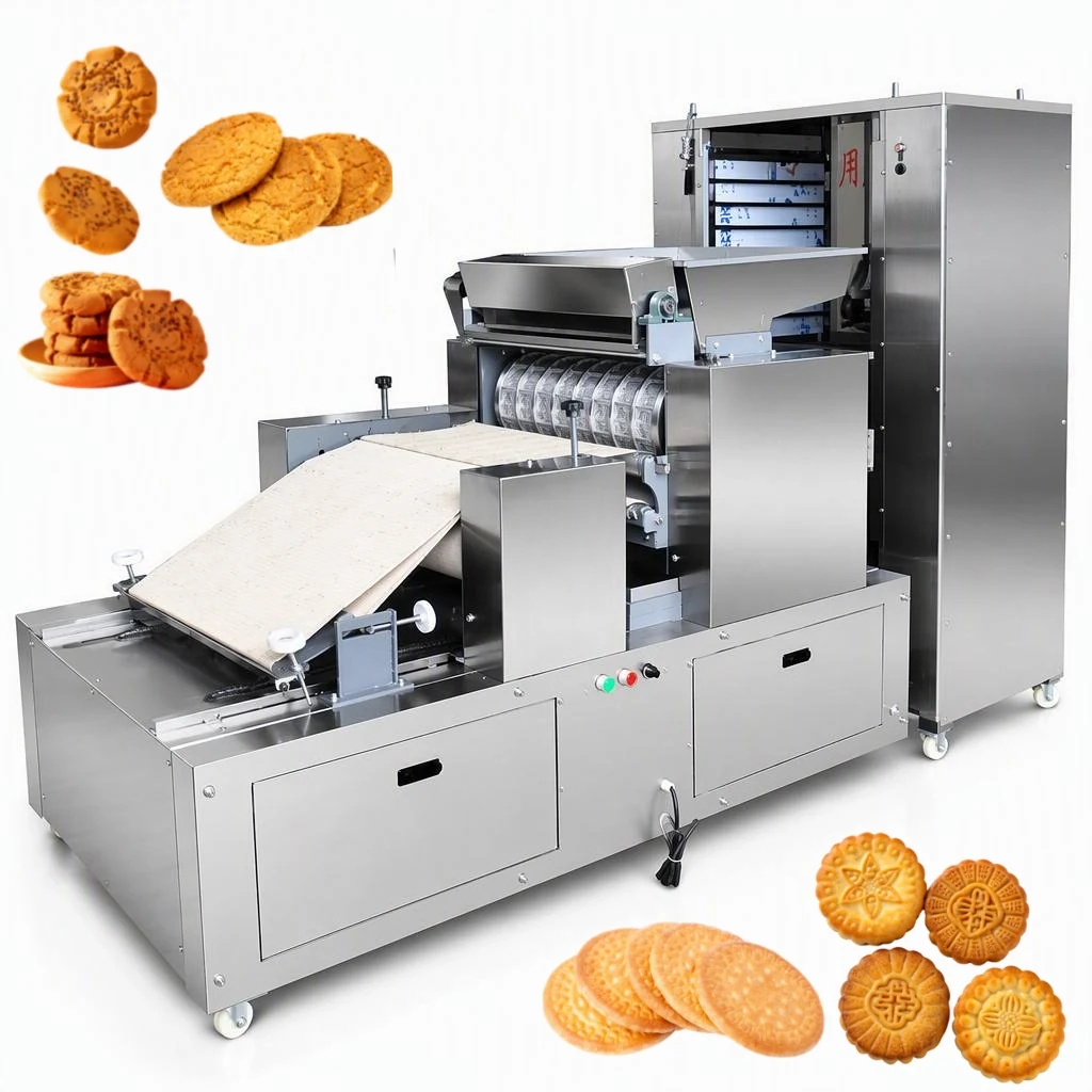 Fully automatic biscuit making machine for small business with stainless steel body