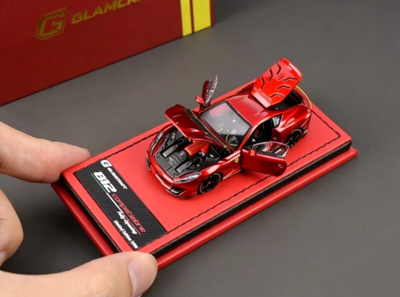 High detail front fascia of GLAMCRAFT 1:64 812 Competizione model