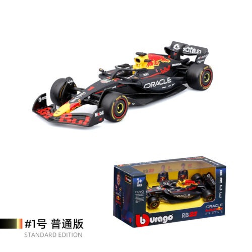 1:43 RB21‑style formula die‑cast racing replica with original retail box