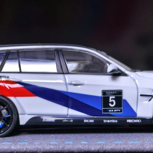 1:64 F81 M3 GT4 CS Touring racing livery alloy model side view