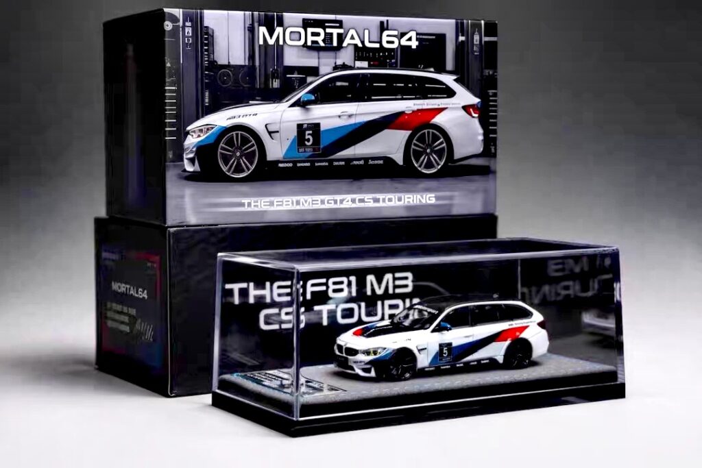 F81 M3 GT4 CS Touring alloy car model with original collector box