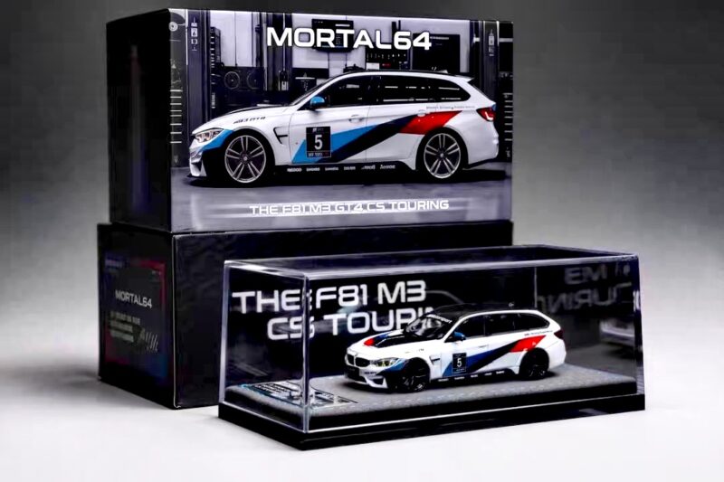 F81 M3 GT4 CS Touring alloy car model with original collector box