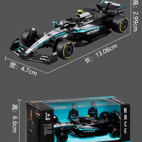 Bburago 1:43 W16 Style Open Wheel Die cast Collectible Model - 143 F1 Formula 1 Race Car Models - modelautosource.com