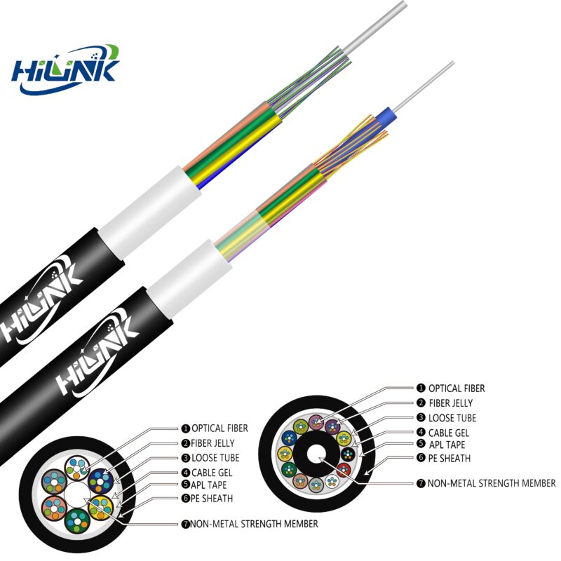 GYFTA Loose Tube Layer Stranded Non-metallic Reinforced CoreNon-armored Optical Cable - Fiber Optical Cable - hloptical.com