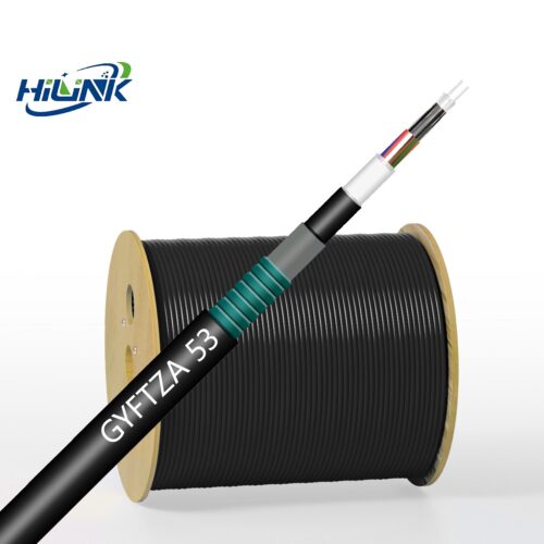 GYFTZA 53 Loose Tube Layer Stranded Non-metallic ReinforcedCore Armored Flame-retardant Optical Cable - Fiber Optical Cabl...