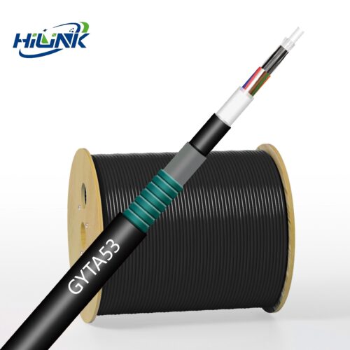 GYTA 53 Loose Tube Layer Stranded Single Steel Wire Armored Optical Cable</trp-...