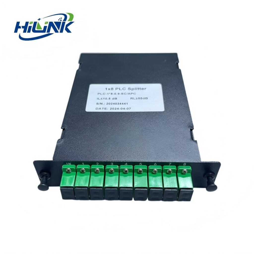 1×8 SC-APC Chassis Type PLC Splitter - Accessaries - hloptical.com