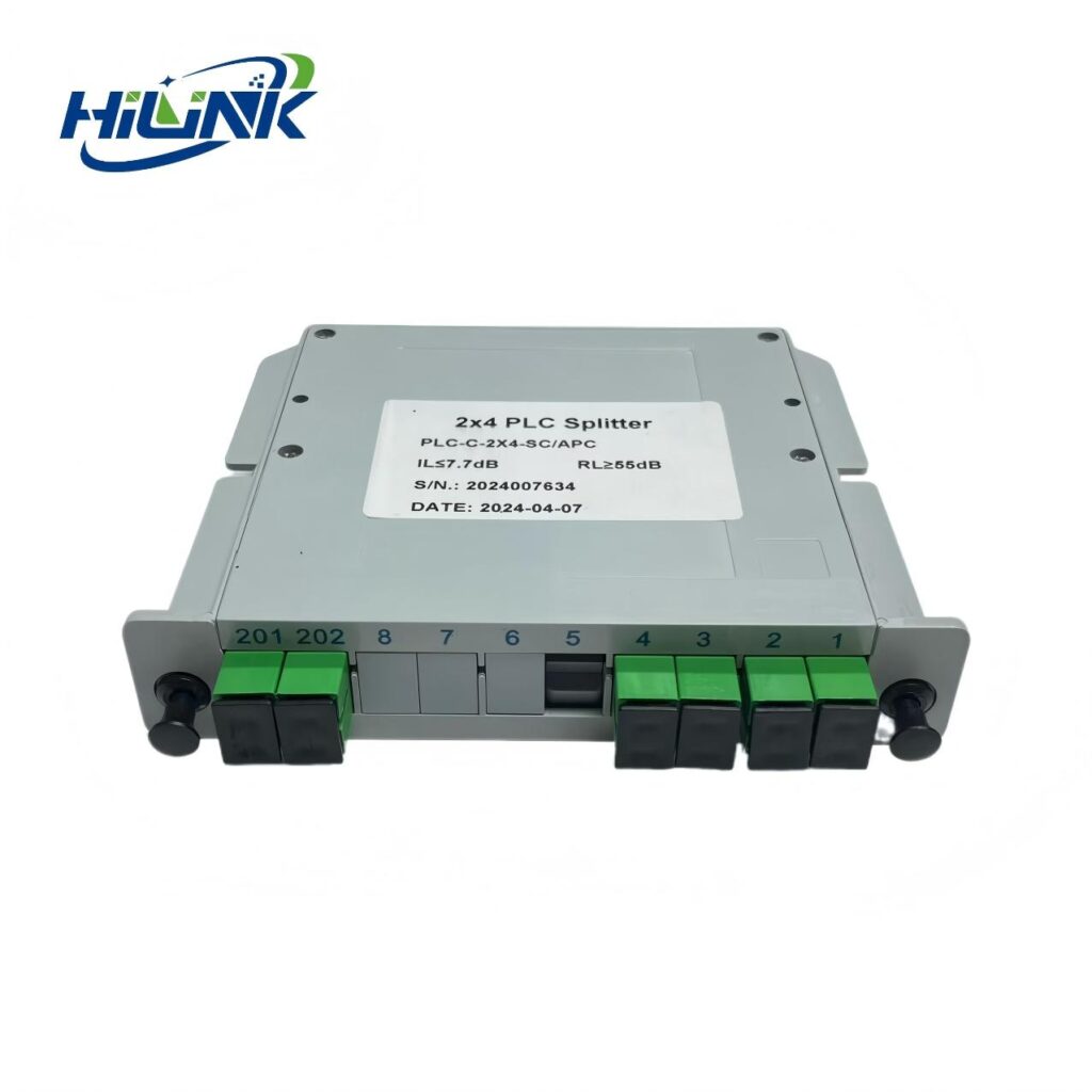 2×4 SC-APC Chassis Type PLC Splitter - Accessaries - hloptical.com