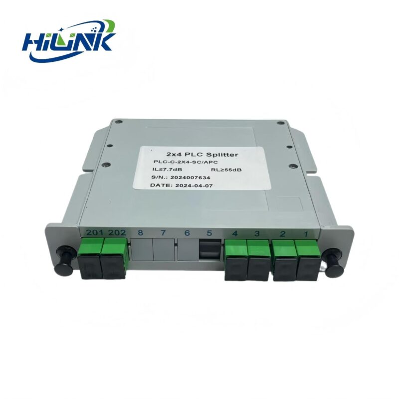 2×4 SC-APC Chassis Type PLC Splitter - Accessaries - hloptical.com